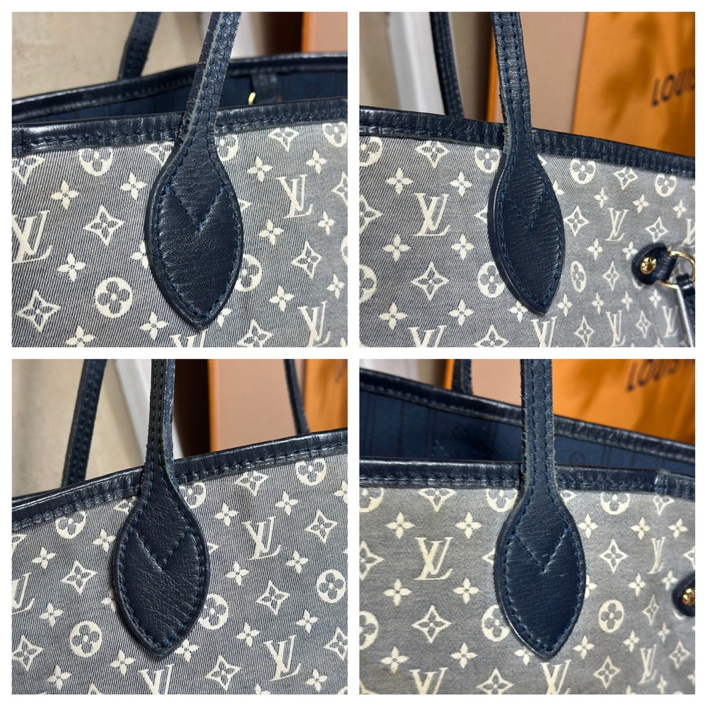 AUTHENTIC Louis Vuitton Monogram Idylle Neverfull MM Encre. - Picture 6 of 17